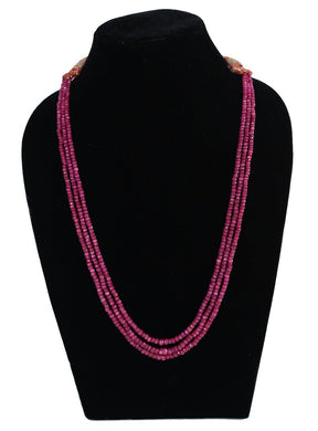 Precious Ruby  Layered  Necklace - Gemzlane