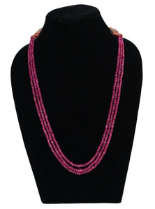 Precious Ruby  Layered  Necklace - Gemzlane