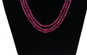 Precious Ruby  Layered  Necklace - Gemzlane
