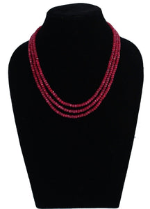 Precious Ruby  Layered  Necklace - Gemzlane