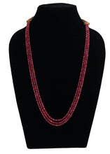 Load image into Gallery viewer, Precious Ruby 3 line Necklace - Gemzlane