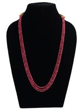 Load image into Gallery viewer, Precious Ruby 3 line Necklace - Gemzlane