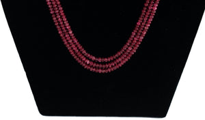 Precious Ruby 3 line Necklace - Gemzlane