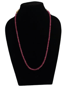 Precious Ruby single line Necklace - Gemzlane