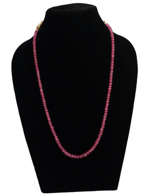 Precious Ruby single line Necklace - Gemzlane