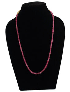 Precious Ruby single line Necklace - Gemzlane