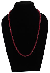 Precious Ruby single line Necklace - Gemzlane