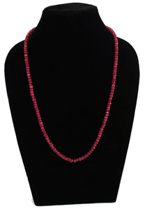 Precious Ruby single line Necklace - Gemzlane