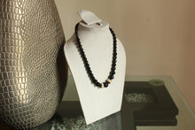 Load image into Gallery viewer, black agate stone necklace