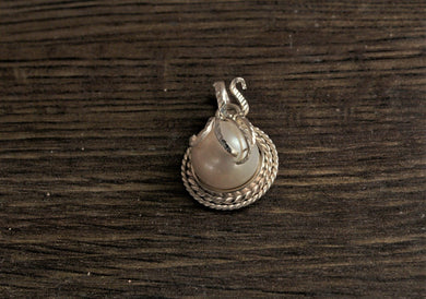 92.5 Sterling Silver Pearl Pendant - Gemzlane