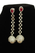 Load image into Gallery viewer, Nancy diamond and Pearl  Earrings - Gemzlane