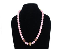 Load image into Gallery viewer, Designer Pink necklace with traditional Indian thread - Gemzlane