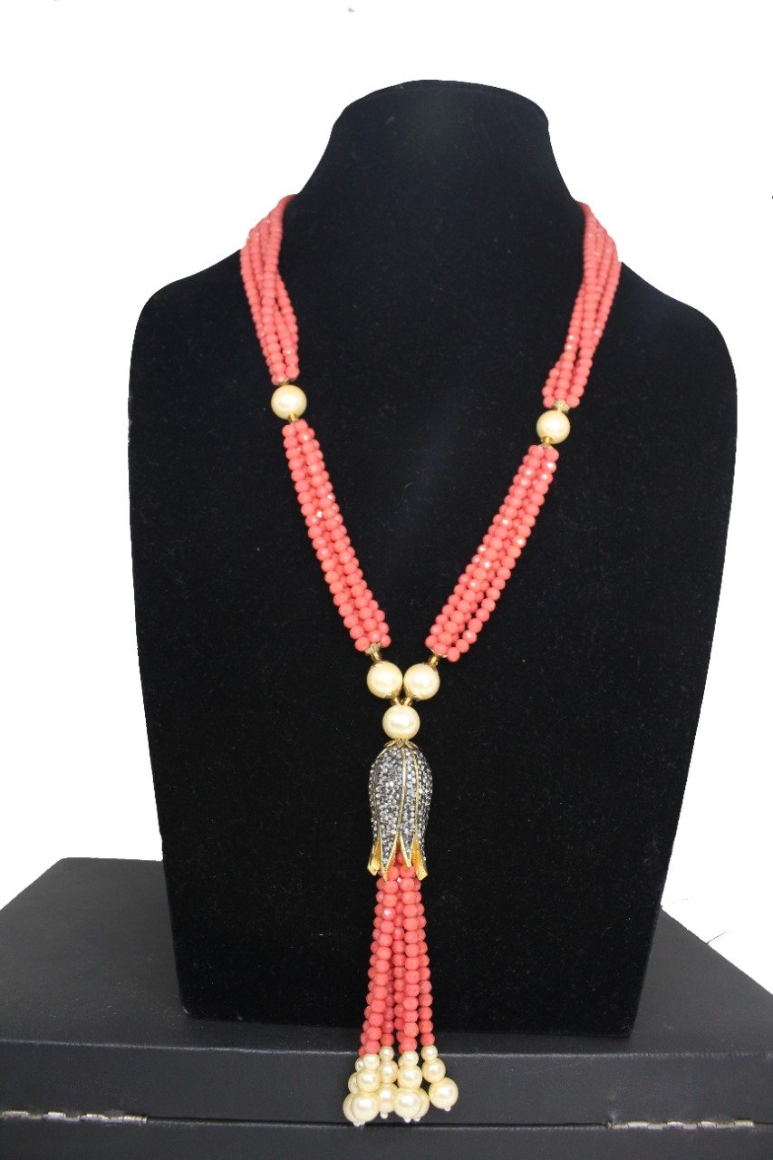 Lotus Beaded necklace - Gemzlane