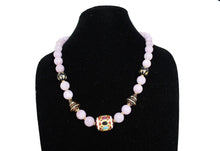 Load image into Gallery viewer, Lilac Kantha necklace - Gemzlane