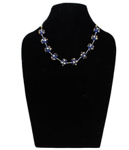Load image into Gallery viewer, Blue Pearls Designer Chain  Necklace Set - Gemzlane