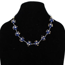Load image into Gallery viewer, Blue Pearls Designer Chain  Necklace Set - Gemzlane