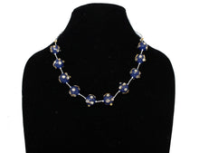 Load image into Gallery viewer, Blue Pearls Designer Chain  Necklace Set - Gemzlane
