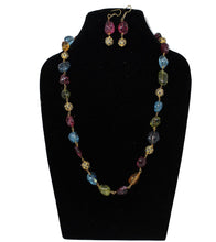 Load image into Gallery viewer, Tourmaline Multicolour Stone Necklace Set - Gemzlane