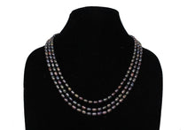 Load image into Gallery viewer, Multiline Black Real Pearls necklace - Gemzlane