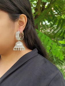 Gemzlane Jhumki bali cz earrings