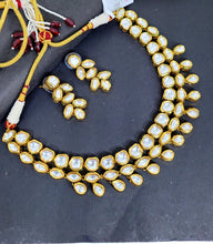 Load image into Gallery viewer, Gemzlane  Kundan Wedding Necklace Set