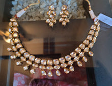 Load image into Gallery viewer, Gemzlane  Kundan Wedding Necklace Set
