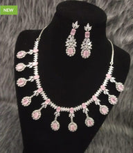 Load image into Gallery viewer, Mitushi cz Diamond Necklace  Set