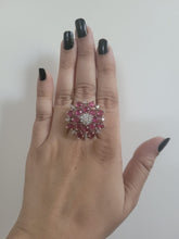Load image into Gallery viewer, Gemzlane Ruby Cz Adjustable Cocktail Rings