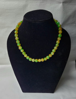 Dual Shaded Gemstone Beaded Necklace