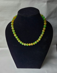 Dual Shaded Gemstone Beaded Necklace