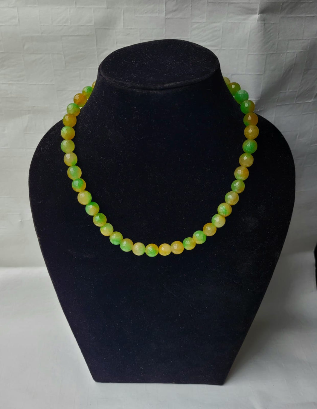 Dual Shaded Gemstone Beaded Necklace