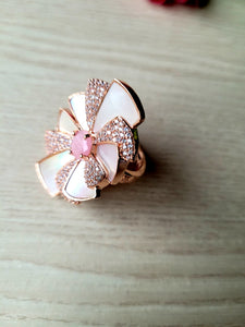 Mother of Pearl Designer Adjustable Rings