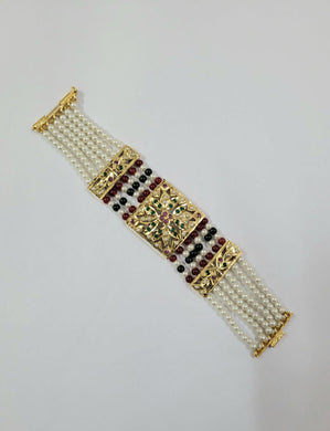 Jadau Pearl Jadau Openable Bracelet