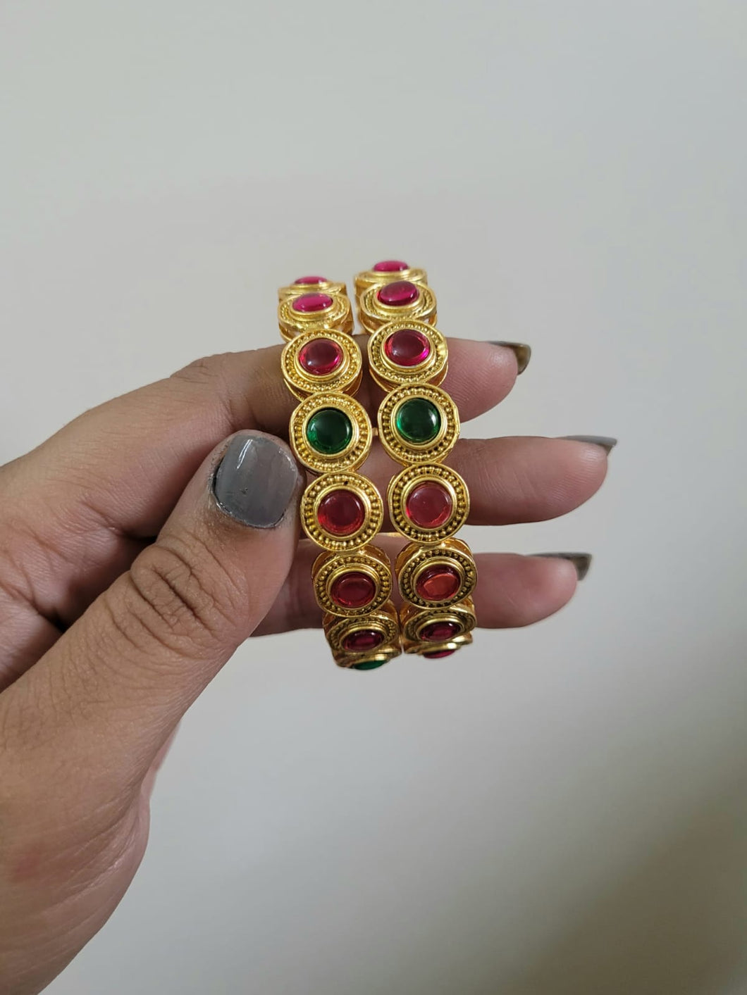 Gemzlane Dual Stone designer bangles