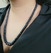 Load image into Gallery viewer, Natural Precious Blue Sapphire Single line Gemstone Necklace