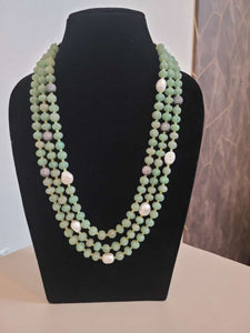 Green Triple Layered Necklace