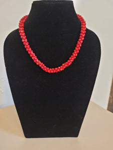 Thailand Moonga Coral Necklace