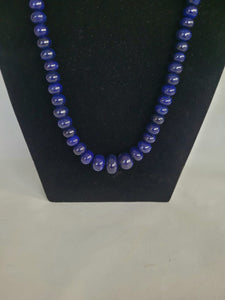 Natural Blue Sapphire Precious Gemstone Necklace