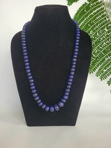 Natural Blue Sapphire Precious Gemstone Necklace
