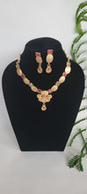 Load image into Gallery viewer, Floral Dual Stone necklace set