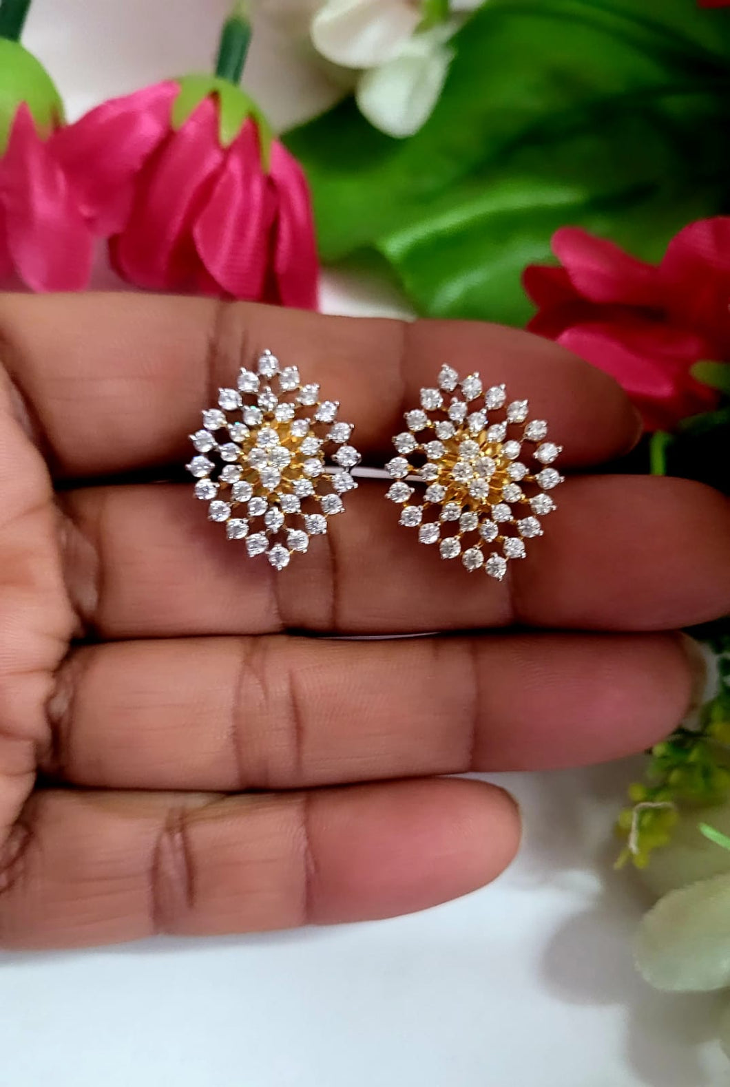 Designer Diamond Stud Earrings