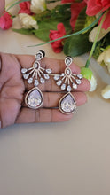 Load image into Gallery viewer, White Stone Diamond Danglers  Earrings