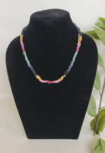 Load image into Gallery viewer, Precious Multi gemstones Rainbow Necklace