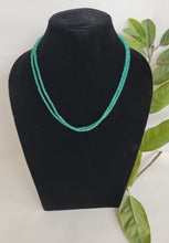 Load image into Gallery viewer, Natural Green Onyx Double Layered Gemstone Necklace