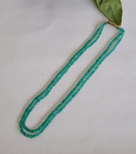 Load image into Gallery viewer, Natural Green Onyx Double Layered Gemstone Necklace