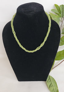 Precious Peridot Light Green Gemstone Necklace