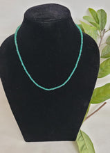 Load image into Gallery viewer, Precious Natural Green Onyx Single Line Gemstone Necklace