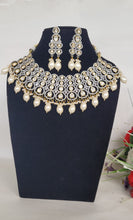 Load image into Gallery viewer, Ananya Fusion Kundan Diamond Necklace set
