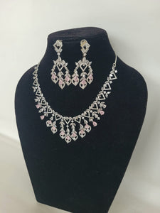 Mahi Pink diamond Necklace set