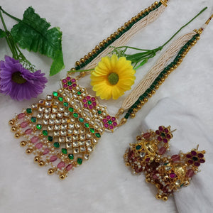 Ishika Jadau Kundan Long Bridal on order  Necklace Set